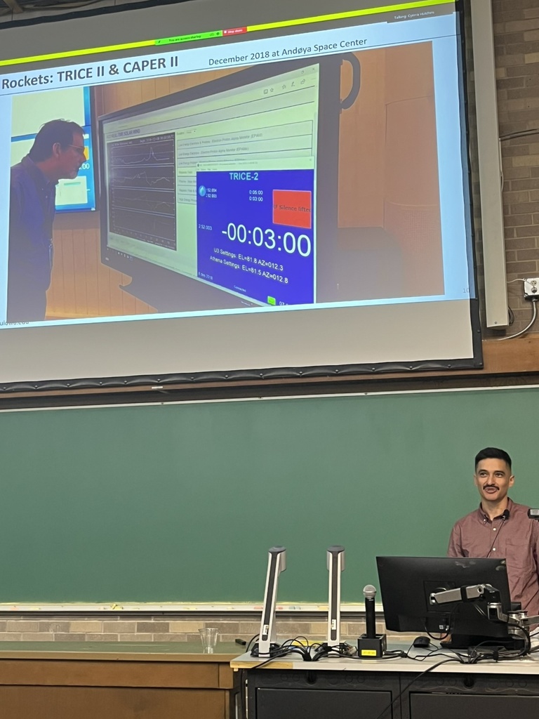 Arya Afshari presents about rocket missions at the Kletzing Symposium