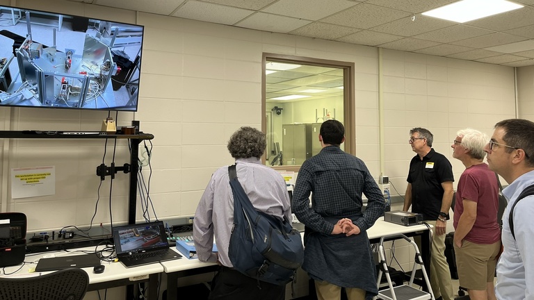Jeff Dolan shows how spaceflight hardware is tested in the EMI/EMC Testing Center